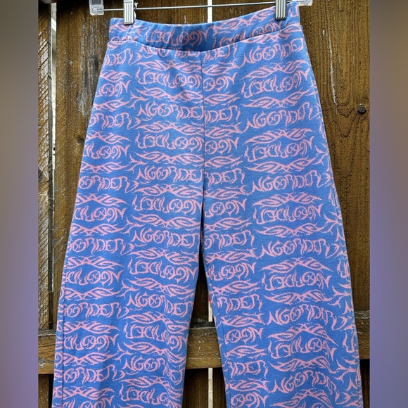 NGOrder 10 Made in Turkey Women Cotton/Spandex Flare Legs Blue and Pink - Picture 2 of 6